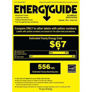 Blomberg 30 in. 16.4 cu. ft. Left-Hinged Built-In Counter Depth Bottom Freezer Refrigerator with Internal Water Dispenser - Custom Panel Ready, , hires