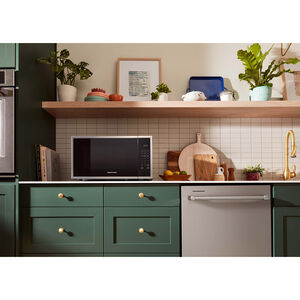 KitchenAid 22 in. 1.6 cu. ft. 1200W Countertop Microwave with Sensor Cooking - Stainless Steel, , hires