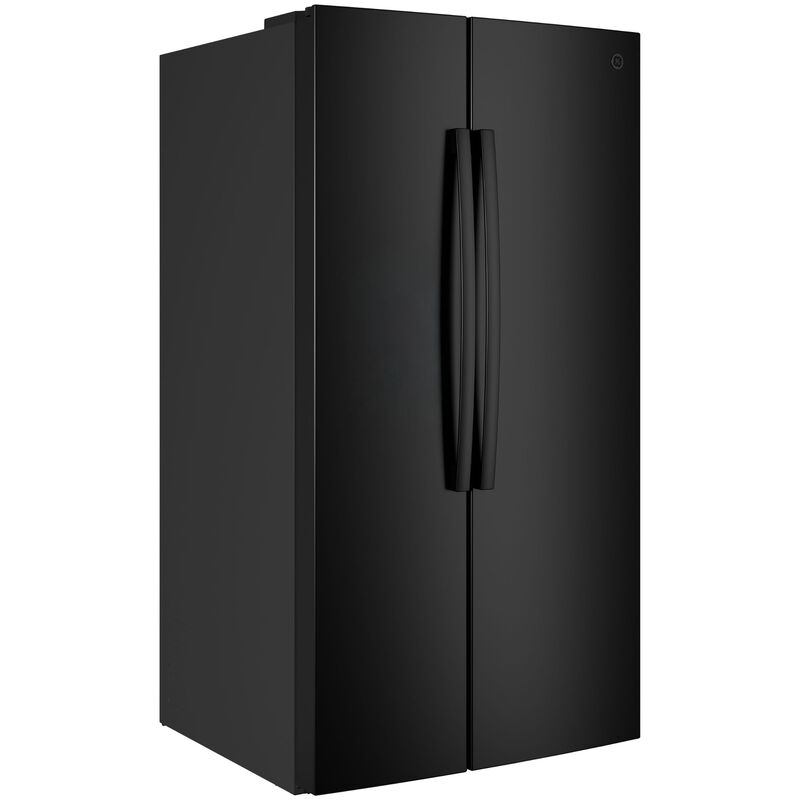 GE 36 in. 28.5 cu. ft. Garage-Ready Side-by-Side Refrigerator - Black, Black, hires