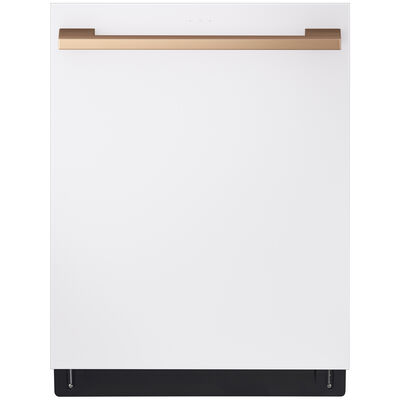 LG Studio 24 in. Smart Built-In Dishwasher with Top Control, 40 dBA Sound Level, 15 Place Settings & 10 Wash Cycles - Essence White | SDWB24W3