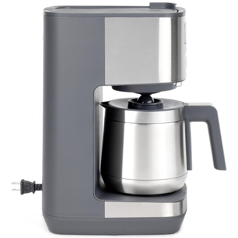 GE 10-Cup Drip Coffee Maker with Single Serve - Stainless Steel, , hires
