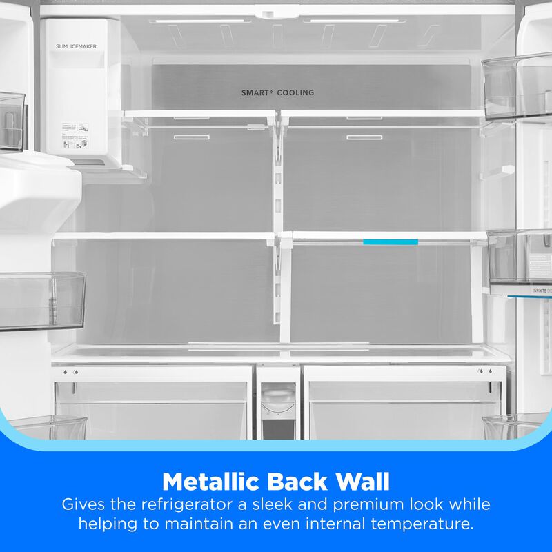 Midea 36 in. 29.3 cu. ft. Smart Garage-Ready French Door Refrigerator with One Touch Auto Fill Water Dispenser - Stainless Steel, , hires