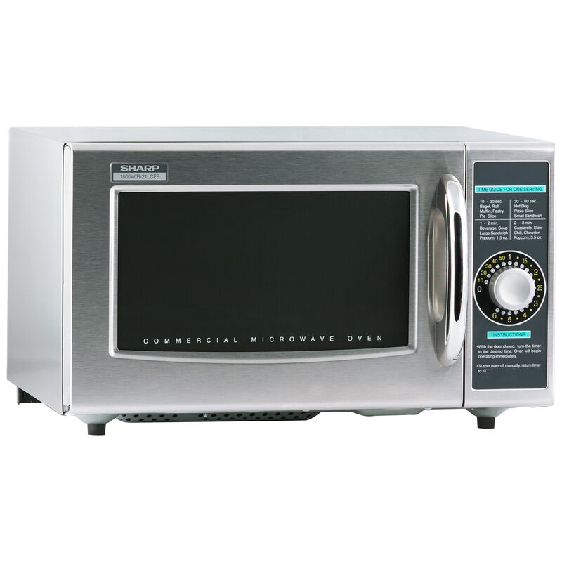 Sharp 20 in. 1.0 cu. ft. Countertop Microwave with 11 Power Levels - Stainless Steel, , hires
