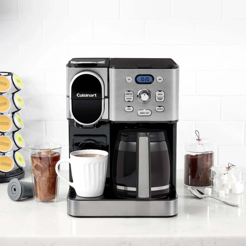 Cuisinart 12-Cup Coffee Maker with Single-Serve Brewer - Stainless Steel, , hires