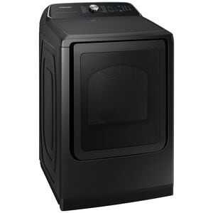 Samsung 27 in. 7.4 cu. ft. Smart Electric Dryer with Sensor Dry, Sanitize & Steam Cycle - Brushed Black, Brushed Black, hires
