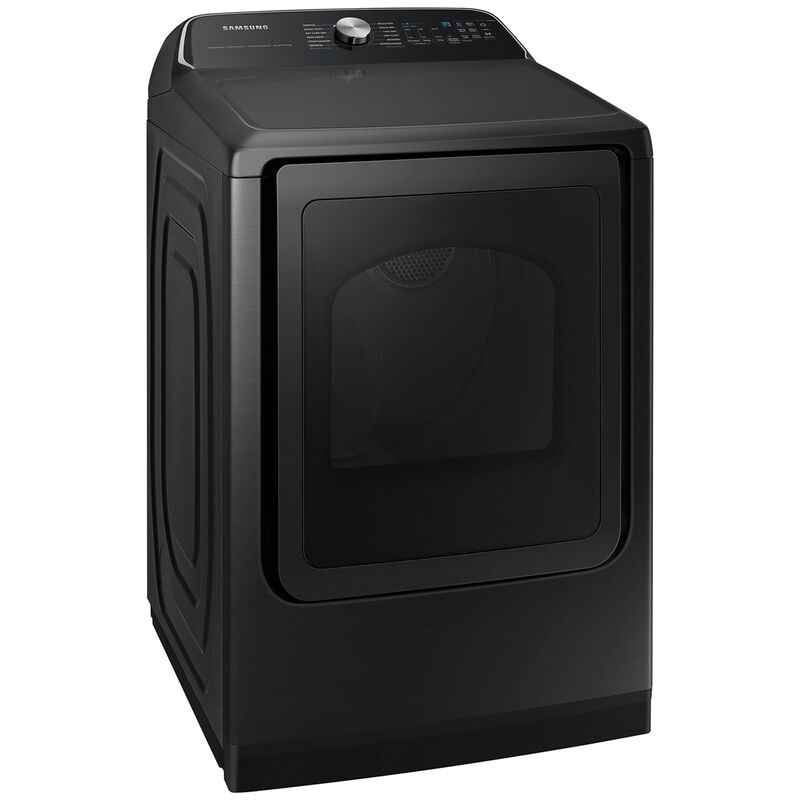 Samsung 27 in. 7.4 cu. ft. Smart Electric Dryer with Sensor Dry, Sanitize & Steam Cycle - Brushed Black, Brushed Black, hires