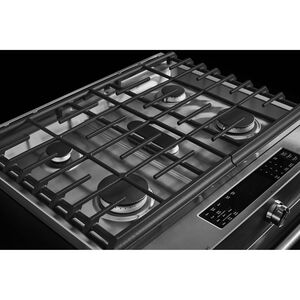 KitchenAid 30 in. 6.5 cu. ft. True European Convection Slide-In Gas Range with 5 Sealed Burners & Griddle - Stainless Steel, , hires