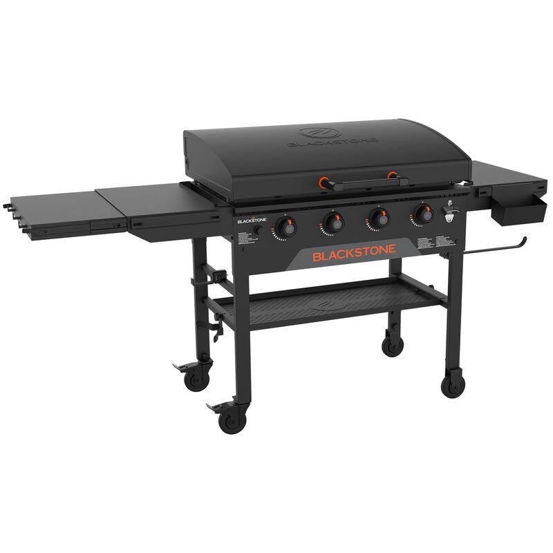 Blackstone 36 in. Liquid Propane Gas Flat Top Griddle with Side Table - Black, , hires