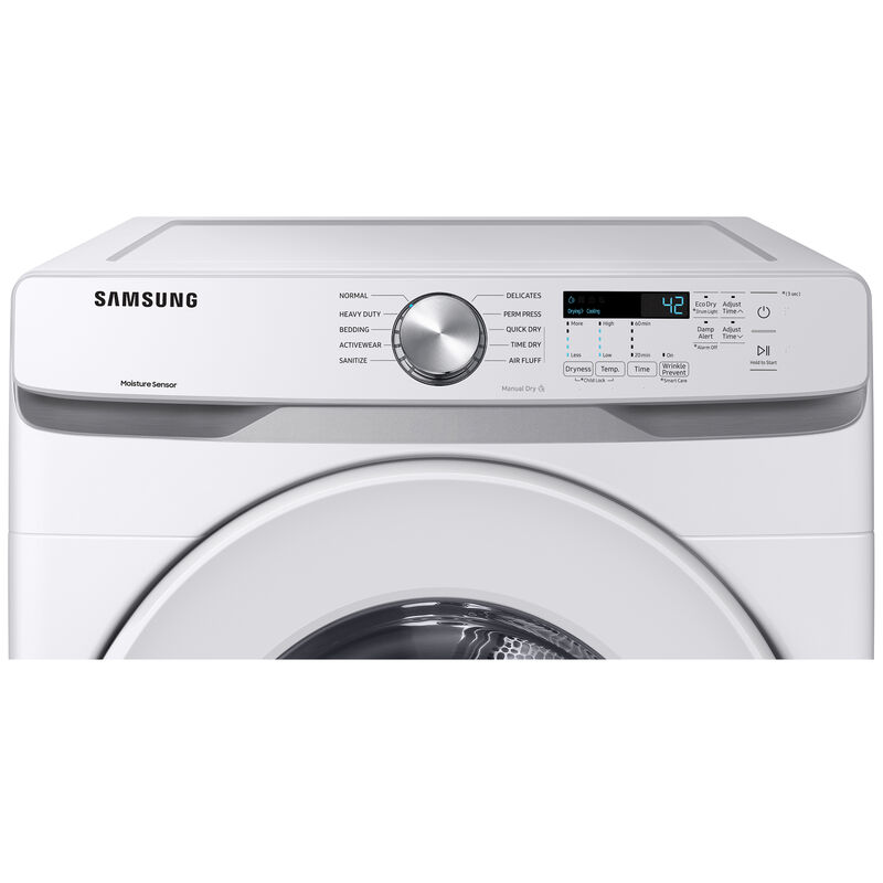 Samsung 7.5 cu ft 12-Cycle Smart Gas Dryer with Steam – White – All In  Stock Today!