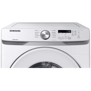 Samsung 27 in. 7.5 cu. ft. Stackable Gas Dryer with Sanitize Cycle & Sensor Dry - White, White, hires