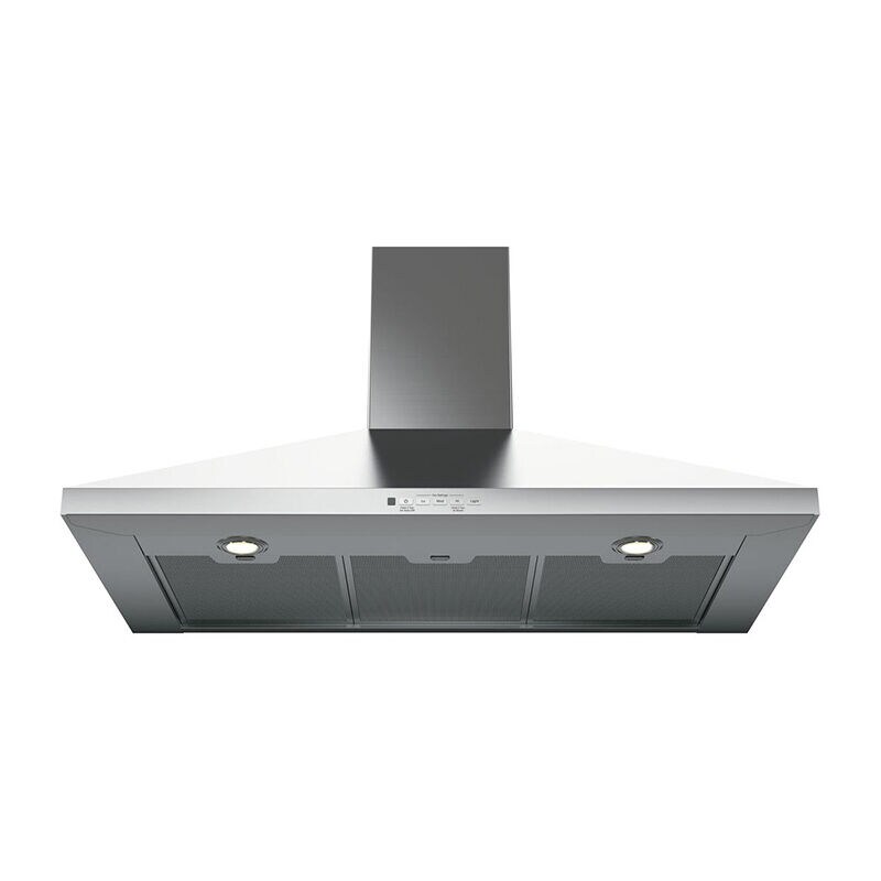 GE 36 in. Convertible Chimney Style Range Hood with 350 CFM, 4 Fan Speeds & 2 Halogen Lights - Stainless Steel, , hires