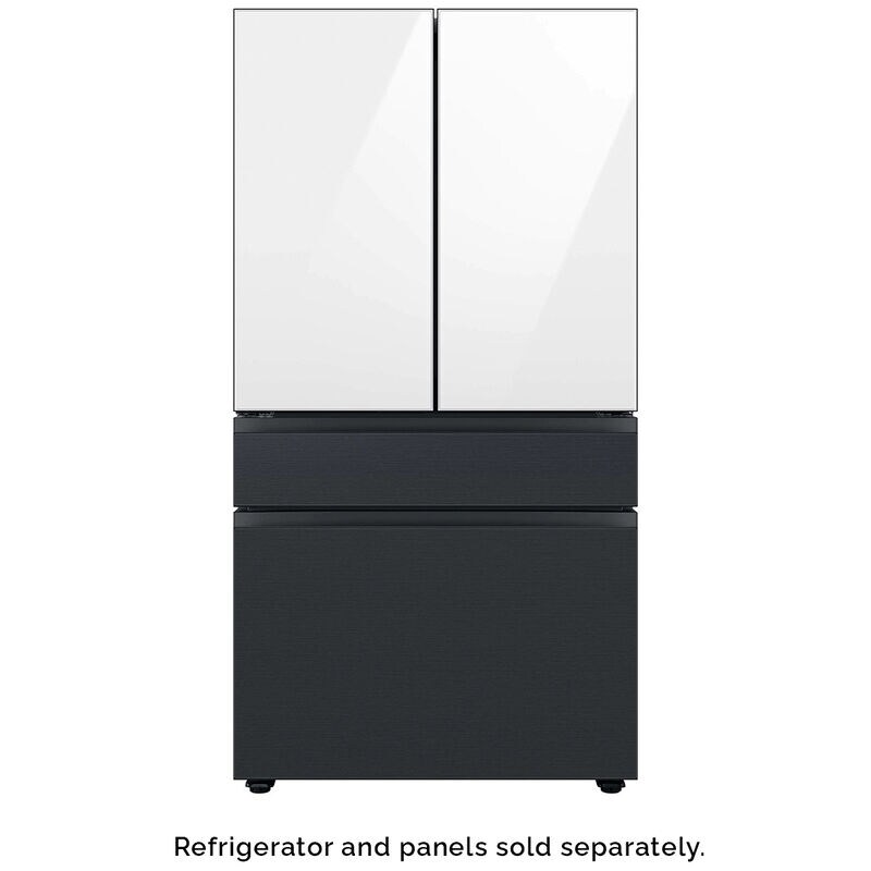 Samsung BESPOKE 4-Door French Door Bottom Panel for Refrigerators - Matte Black Steel, , hires