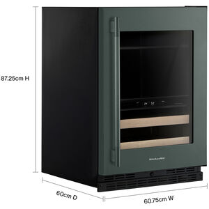 KitchenAid 24 in. Built-In/Freestanding 4.8 cu. ft. Compact Beverage Center with Adjustable Shelves & Digital Control - Juniper, , hires