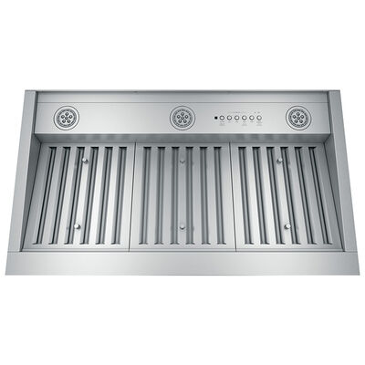 GE 36 in. Standard Style Range Hood with 4 Speed Settings, 610 CFM, Convertible Venting & 3 LED Lights - Stainless Steel | UVC9360SLSS