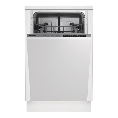 Blomberg 18 in. Built-In Dishwasher with Top Control, 48 dBA Sound Level, 8 Place Settings, 5 Wash Cycles & Sanitize Cycle - Custom Panel Ready | DWS51502FBI