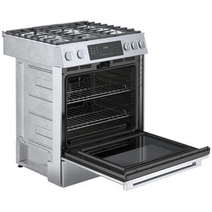 Bosch Benchmark 30 in. 4.8 cu. ft. Standard Convection Slide-In Gas Range with 5 Sealed Burners - Stainless Steel, , hires