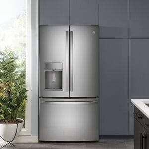 GE Profile 36 in. 27.7 cu. ft. French Door Refrigerator with Ice & Water Dispenser - Fingerprint Resistant Stainless, Fingerprint Resistant Stainless, hires