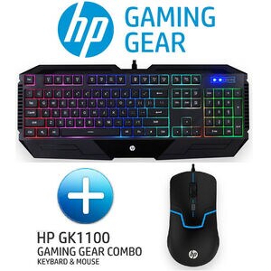 HP Gaming Gear Wired Waterproof RGB Gaming Keyboard and 7 Color Mouse Combo, , hires