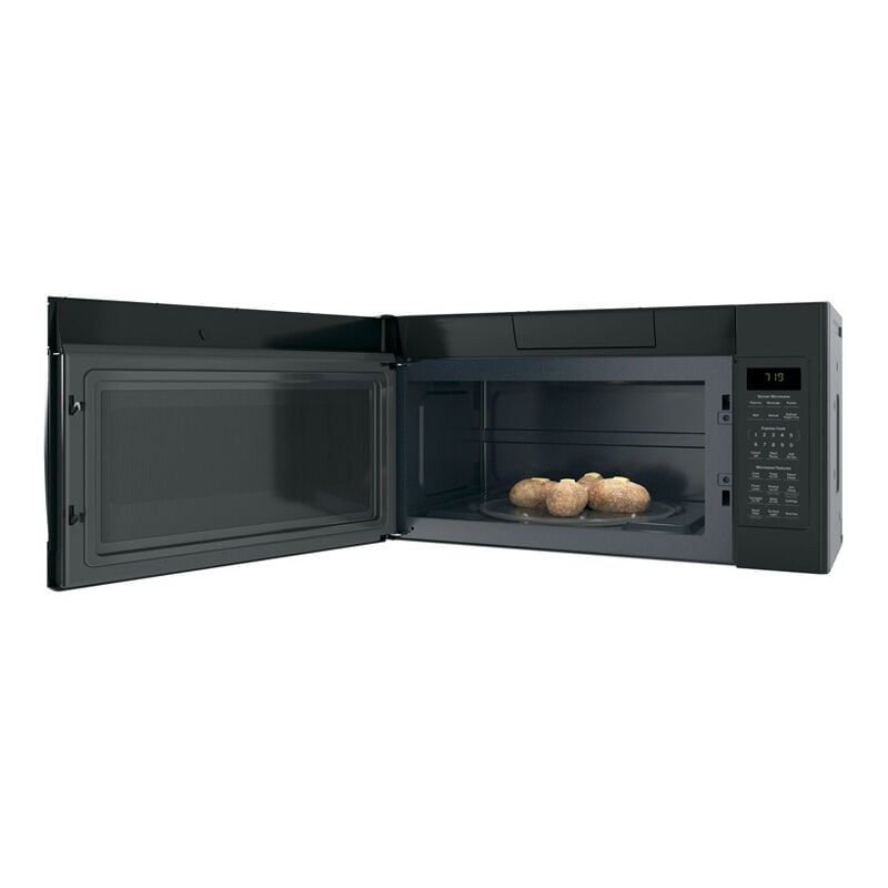 GE 30 in. 1.9 cu. ft. 1000W Over-the-Range Microwave with 400 CFM & Sensor Cooking - Black, Black, hires