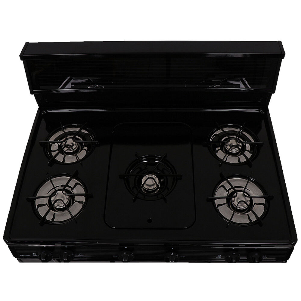 Black gas range cooker 2025