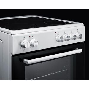 Summit 20 in. 1.8 cu. ft. Standard Convection Slide-In Electric Range with Smoothtop Burners - White, , hires
