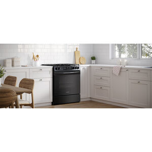 Frigidaire 30 in. 5.1 cu. ft. Slide-In Gas Range with 5 Sealed Burners - Black, , hires