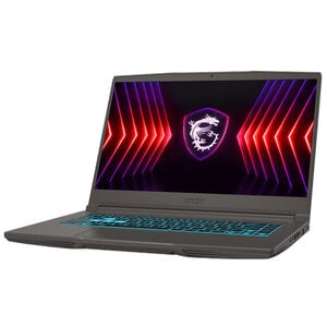 MSI Thin 15 16 in. Notebook with Intel Core i7-13620H, 13 Gen, 2.4 GHz, 10-Core CPU, NVIDIA GeForce RTX 4050, 6GB VRAM GPU, 16GB RAM, 1TB SSD & Windows 11 Home - Black, , hires