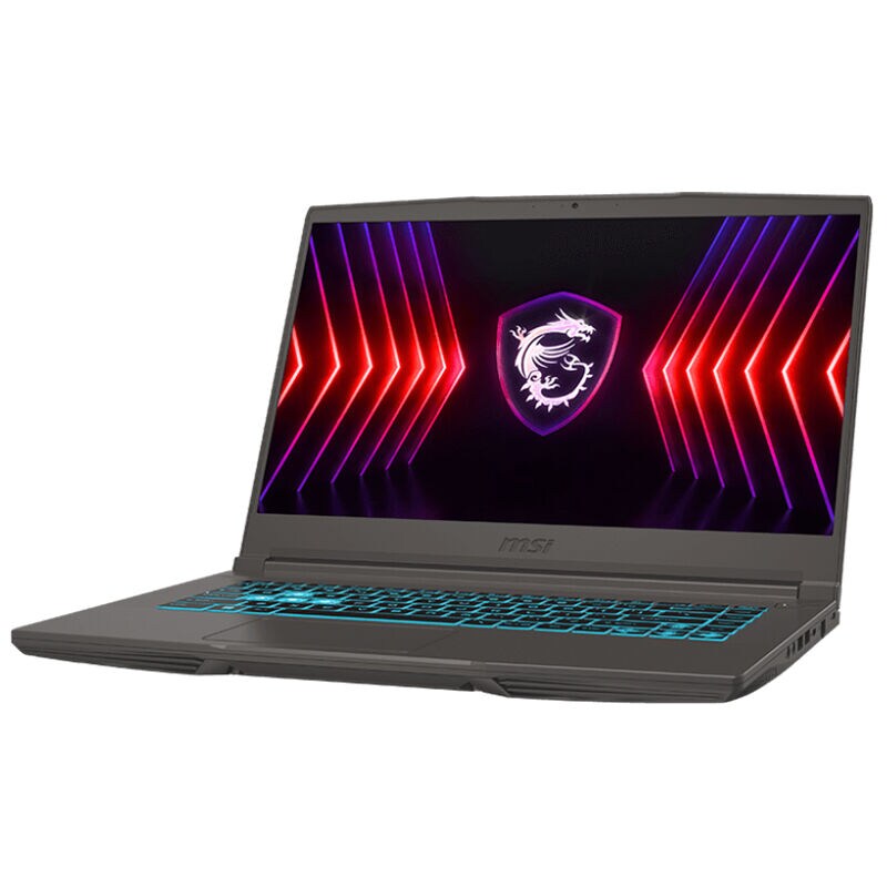 MSI Thin 15 16 in. Notebook with Intel Core i7-13620H, 13 Gen, 2.4 GHz, 10-Core CPU, NVIDIA GeForce RTX 4050, 6GB VRAM GPU, 16GB RAM, 1TB SSD & Windows 11 Home - Black, , hires