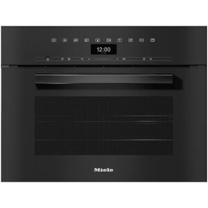 Miele VitroLine 24 in. 1.7 cu. ft. Smart Steam Electric Single Wall Oven with True European Convection - Obsidean Black, , hires