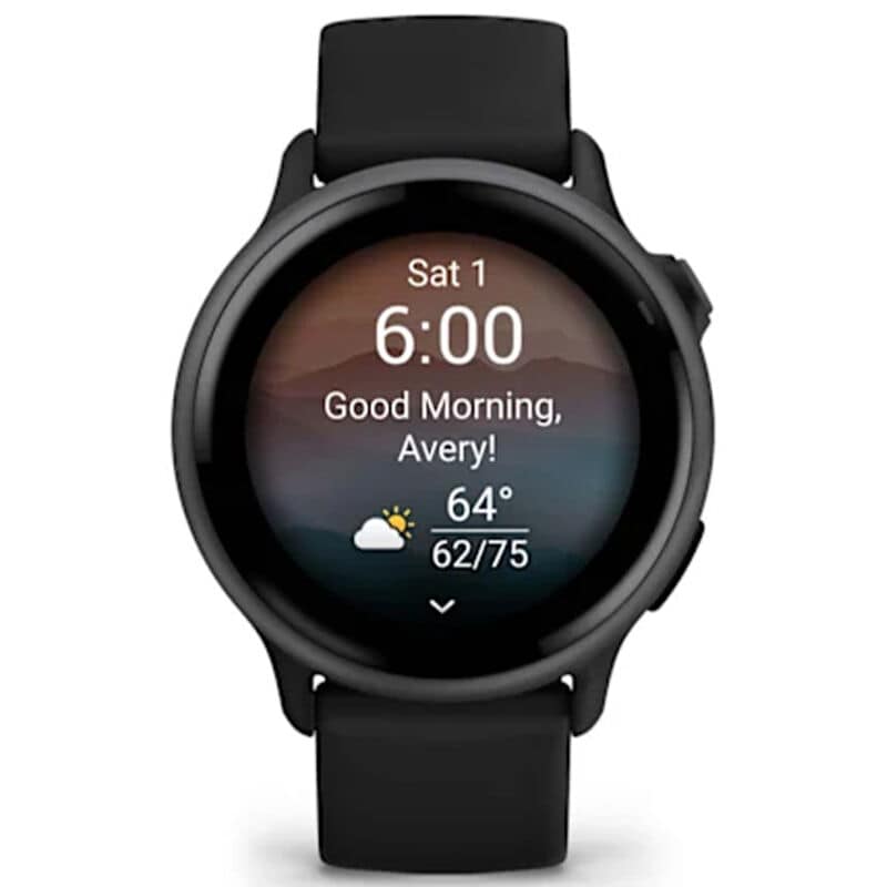 Garmin V voactive 6 Smart Watch - Slate with Black Band, , hires