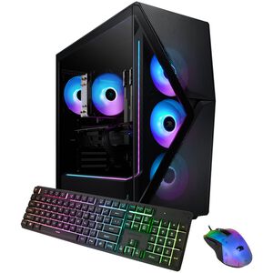 iBUYPOWER Slate Gaming Desktop With AMD Ryzen 5 5500, 3.6 GHz, 6-Core CPU, NVIDIA GeForce RTX 4060, 8GB VRAM GPU, 16 GB RAM, 1 TB SSD & Windows 11 Home - Black, , hires