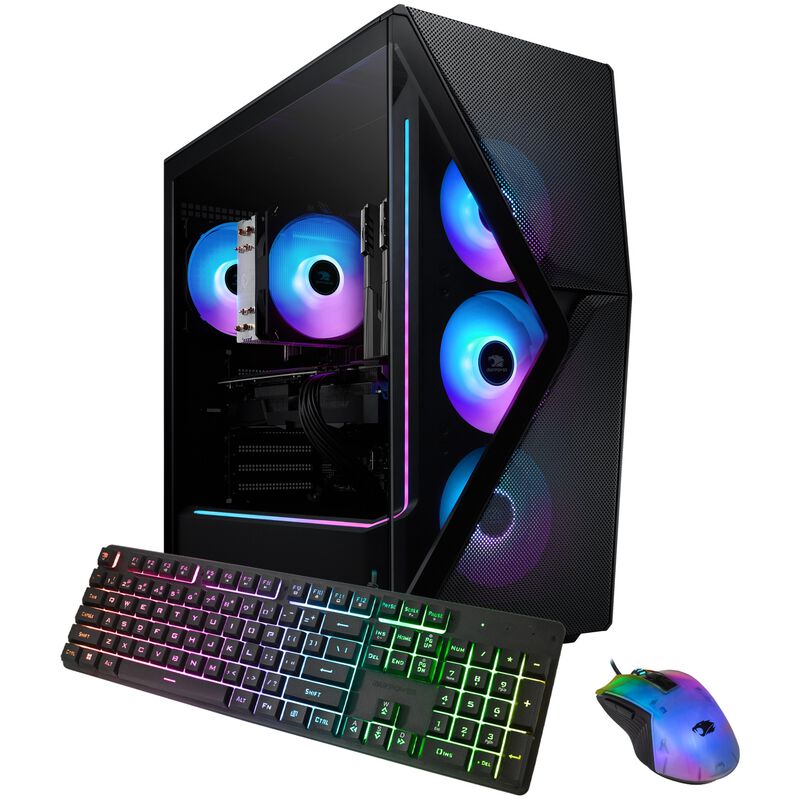 iBUYPOWER Slate Gaming Desktop With AMD Ryzen 5 5500, 3.6 GHz, 6-Core CPU, NVIDIA GeForce RTX 4060, 8GB VRAM GPU, 16 GB RAM, 1 TB SSD & Windows 11 Home - Black, , hires