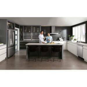 GE Profile 27" 4.3 Cu. Ft. Electric Smart Wall Oven with True European Convection & Self Clean - Stainless Steel, , hires
