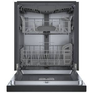 Bosch 300 Series 24 in. Front Control Smart Dishwasher with 46 dBa Sound Level, 3rd-Rack, PureDry & Pocket - Black, , hires