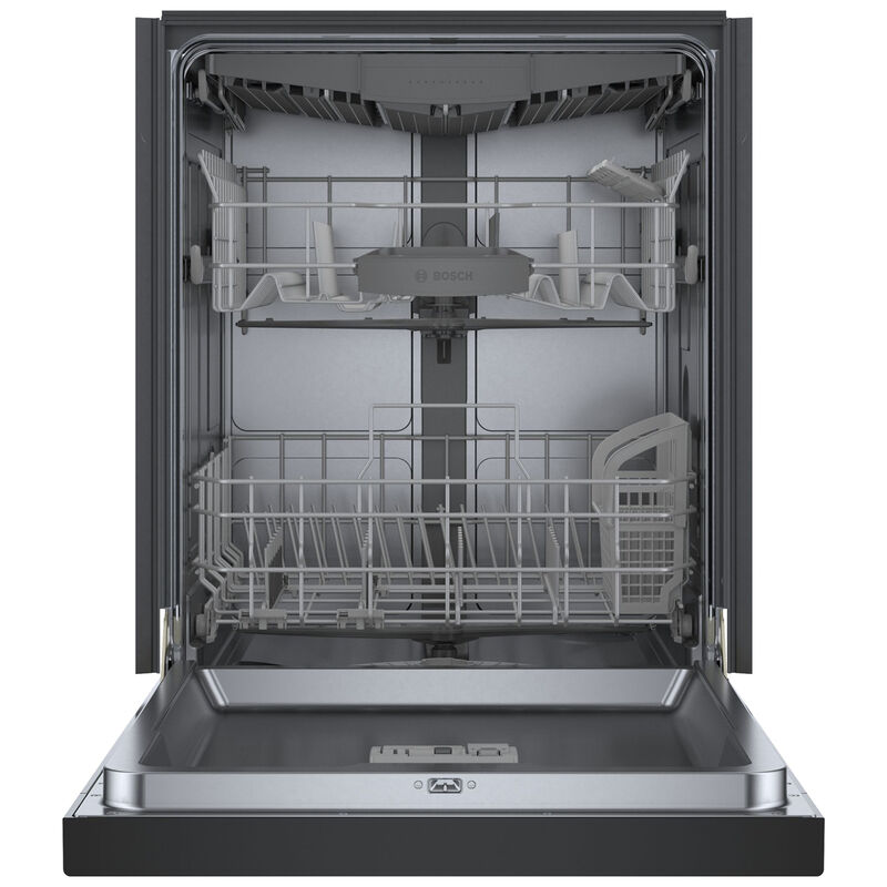 Bosch 300 Series 24 in. Front Control Smart Dishwasher with 46 dBa Sound Level, 3rd-Rack, PureDry & Pocket - Black, , hires