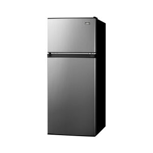 Summit 19 in. 4.5 cu. ft. Mini Fridge with Freezer Compartment - Stainless Steel Look, , hires