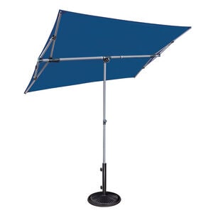 SimplyShade Capri 4.95'x6.93' Rectangle Balcony Umbrella - Ocean Blue, Blue, hires
