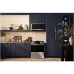 LG SIGNATURE 30 in. 6.3 cu. ft. Smart Air-Fry True European Convection Slide-in Gas Range with 5 Sealed Burners & Griddle - PrintProof Stainless Steel, , hires