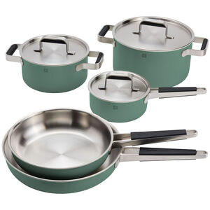 ZWILLING Pure 8-pc Stainless Steel Cookware Set - Green, Green, hires