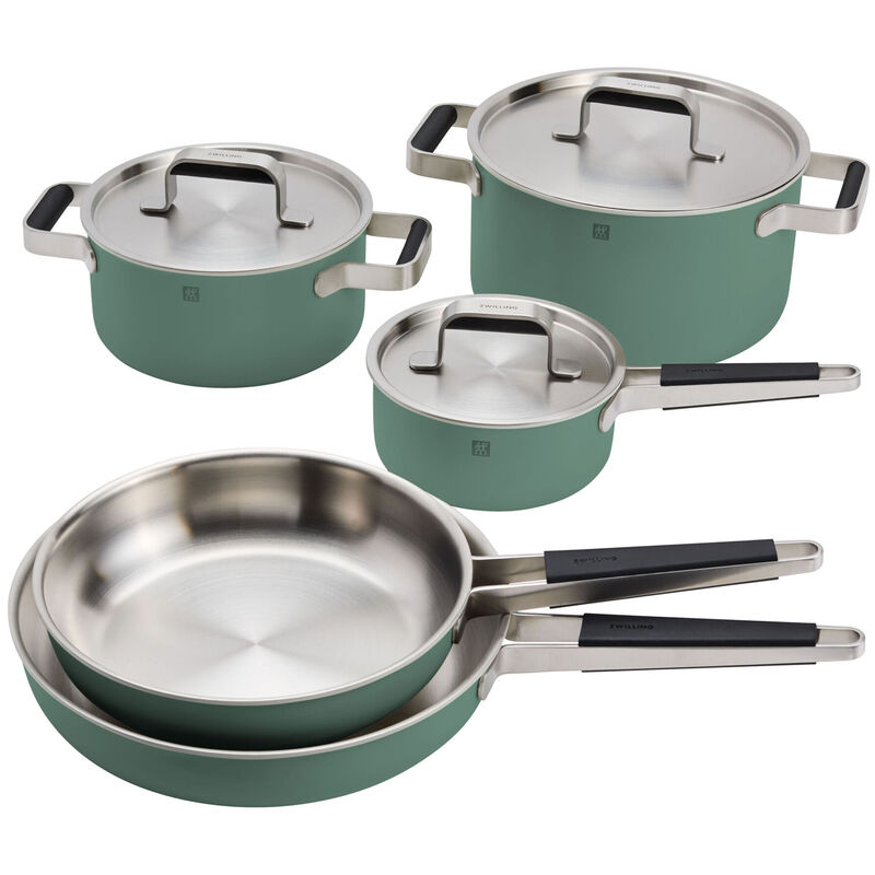 ZWILLING Pure 8-pc Stainless Steel Cookware Set - Green, Green, hires