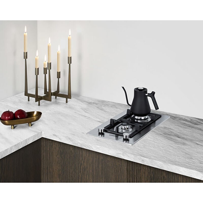 Summit 12 in. 2-Burner Natural Gas Cooktop with Simmer Burner - Stainless Steel, , hires