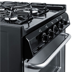Summit 24 in. 2.9 cu. ft. Gas Range with 4 Sealed Burners - Stainless Steel, , hires
