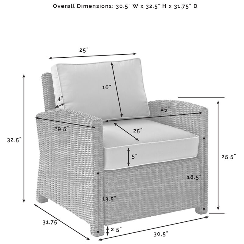 Crosley Bradenton 3-Piece Outdoor Chair and Side Table Set - Sangria, , hires