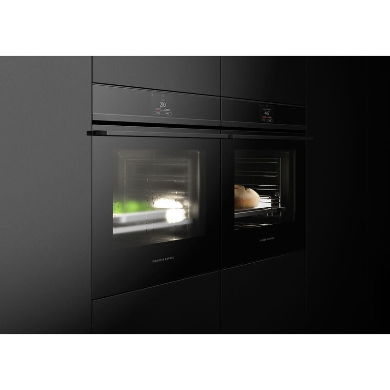Fisher & Paykel Series 11 24 in. 3 cu. ft. Smart Steam Electric Single Wall Oven with Standard Convection - Black, , hires
