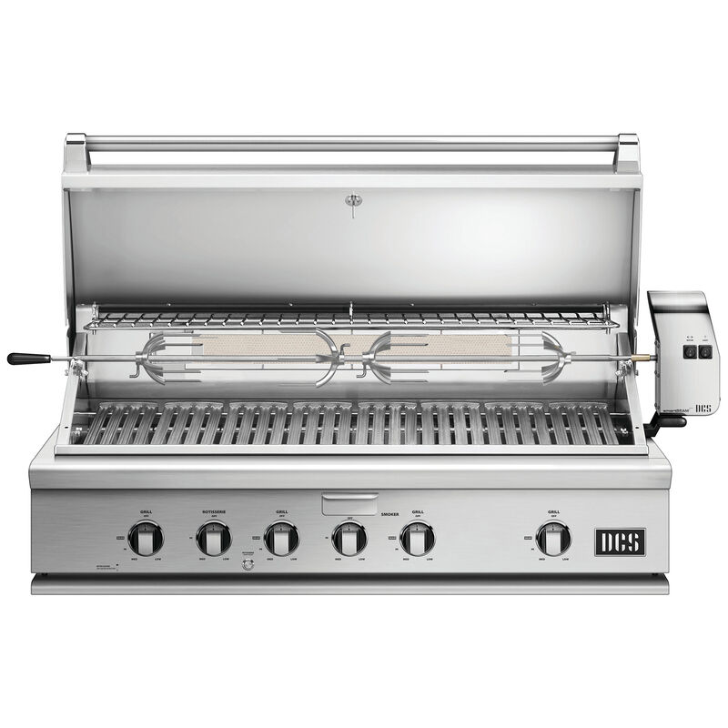 DCS Series 7 48 in. 4-Burner Built-In Natural Gas Grill with Rotisserie & Smoke Box - Stainless Steel, , hires