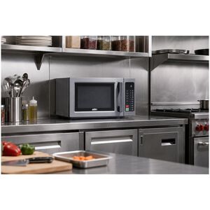 Summit 19 in. 0.9 cu. ft. 1000W Countertop Commercial Microwave - Stainless Steel, , hires