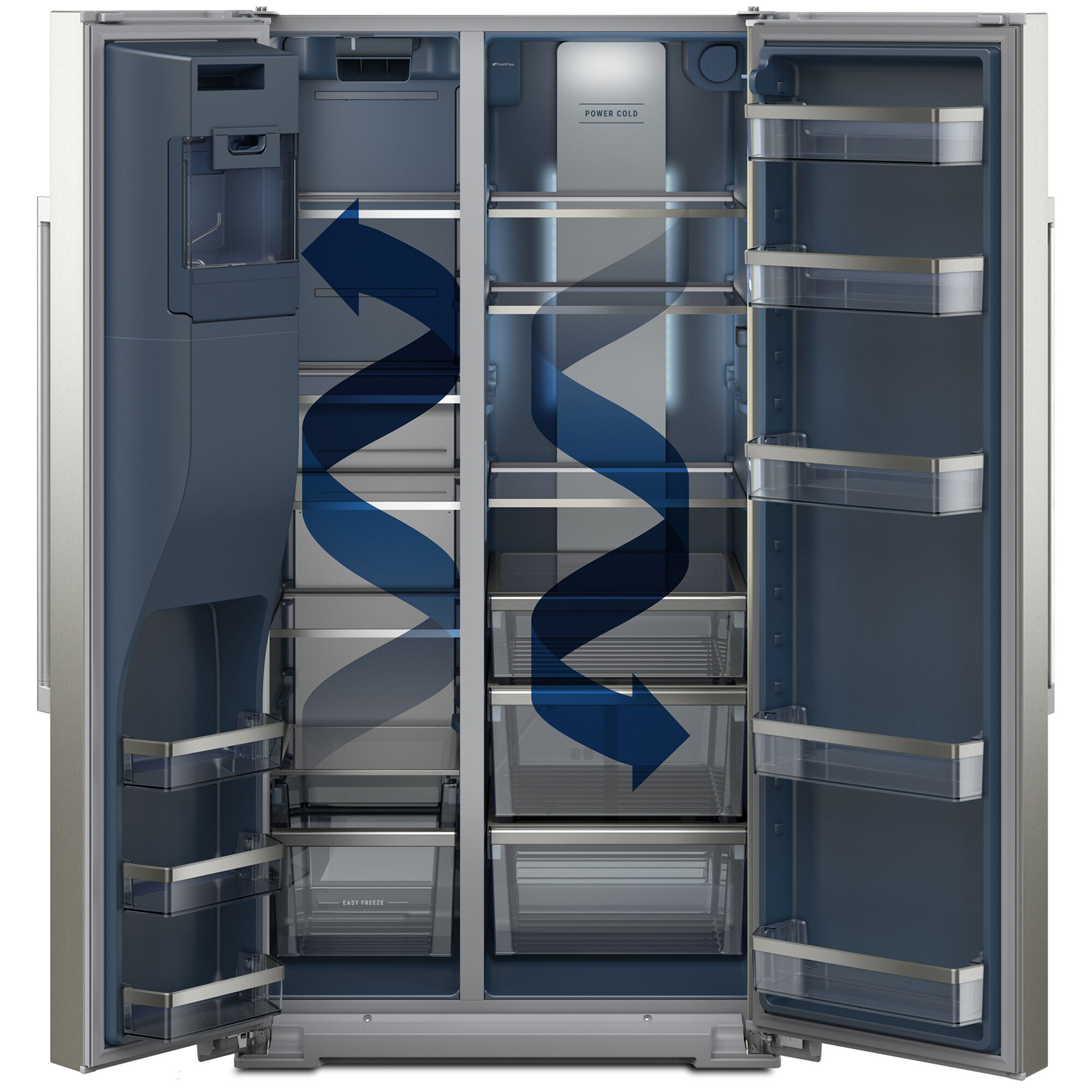 Maytag 36 in. 20.8 cu. ft. Counter Depth Side-by-Side Refrigerator
