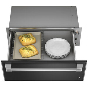 Cafe 30 in. 1.9 cu. ft. Warming Drawer with Variable Temperature Controls & Electronic Humidity Controls - Matte Black, , hires