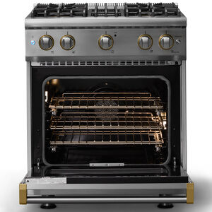 Viking 5 Series 30 in. 4.0 cu. ft. Standard Convection Gas Range with 4 Sealed Burners - Stainless Steel, , hires