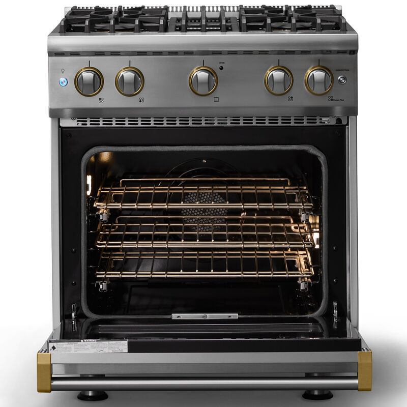 Viking 5 Series 30 in. 4.0 cu. ft. Standard Convection Gas Range with 4 Sealed Burners - Stainless Steel, , hires